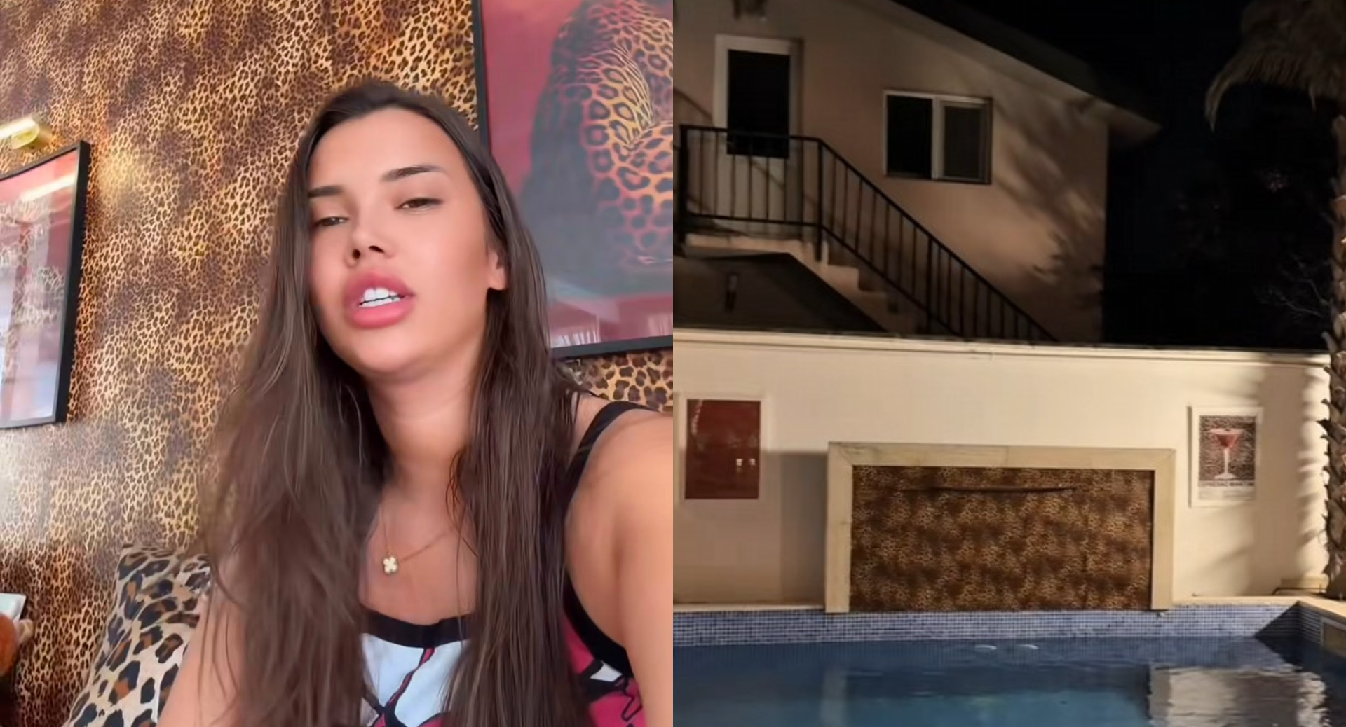 Andra Voloș și-a amenajat terasa cu imprimeuri animal print, stârnind reacții contradictorii