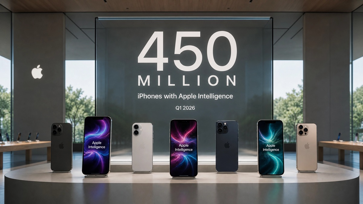 Apple a livrat peste 450 de milioane de iPhone-uri compatibile cu Apple Intelligence până în T1 2026