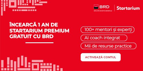 BRD oferă antreprenorilor acces gratuit la instrumente de business prin parteneriatul cu Startarium