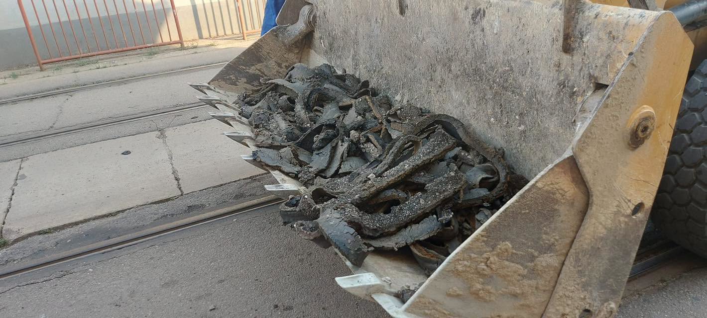 Canicula deformează șinele de tramvai în Timișoara. Temperaturi de peste 60°C la sol