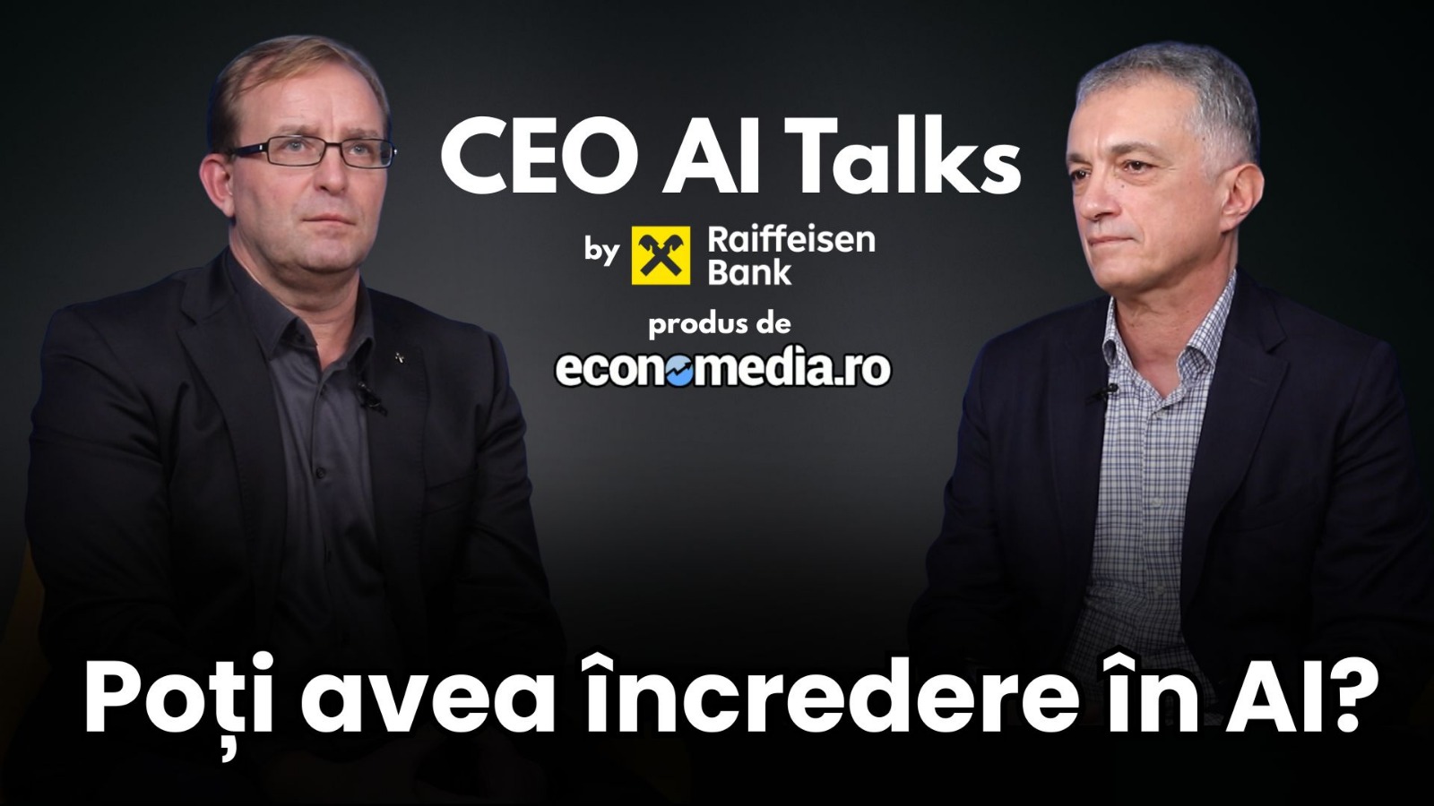 CEO AI Talks: Zdenek Romanek (Raiffeisen Bank) și Cristian Popescu (AWS) discută despre încrederea în AI