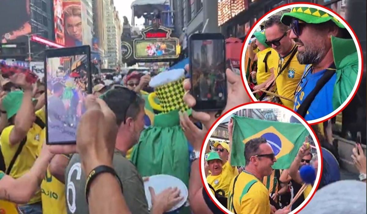 Fanii Braziliei, petrecere uriașă în Times Square înaintea debutului la Cupa Mondială