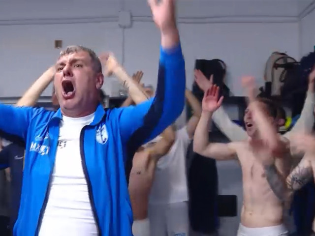 FC Voluntari a promovat în SuperLigă după 5-3 la general cu Hermannstadt. Petrecere în vestiar cu manele