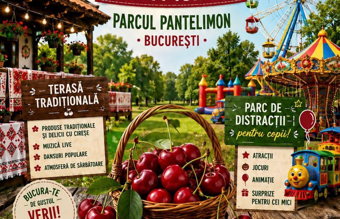 Festivalul Cireșelor de Iunie și al Plăcintelor Brașovene, în weekend în Parcurile Pantelimon și IOR