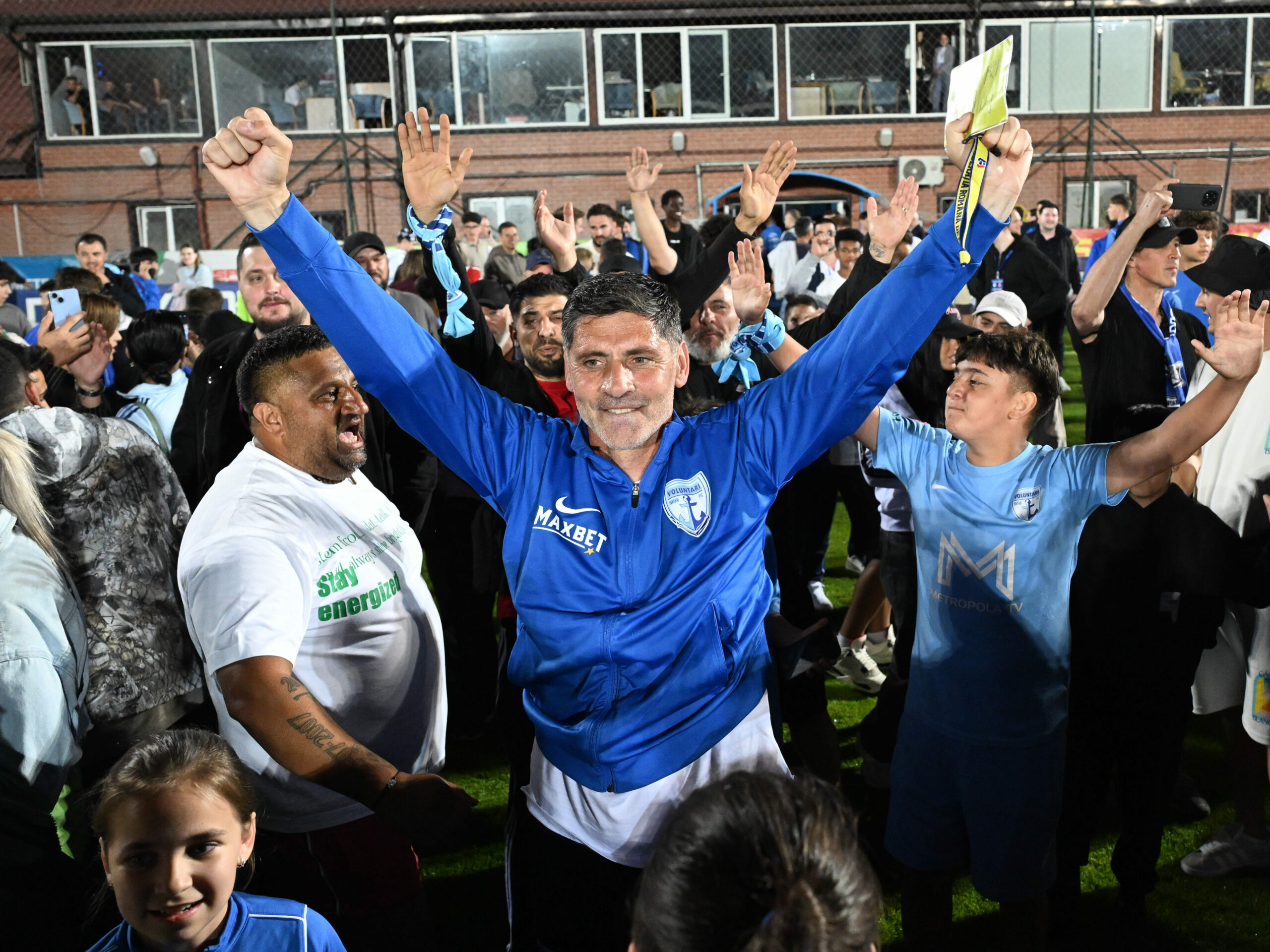 Florin Pîrvu, în lacrimi după promovarea cu FC Voluntari, la 2 ani de la moartea soției