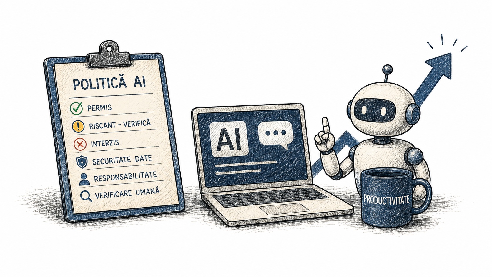 Ghid practic pentru politici AI care nu sabotează productivitatea echipei