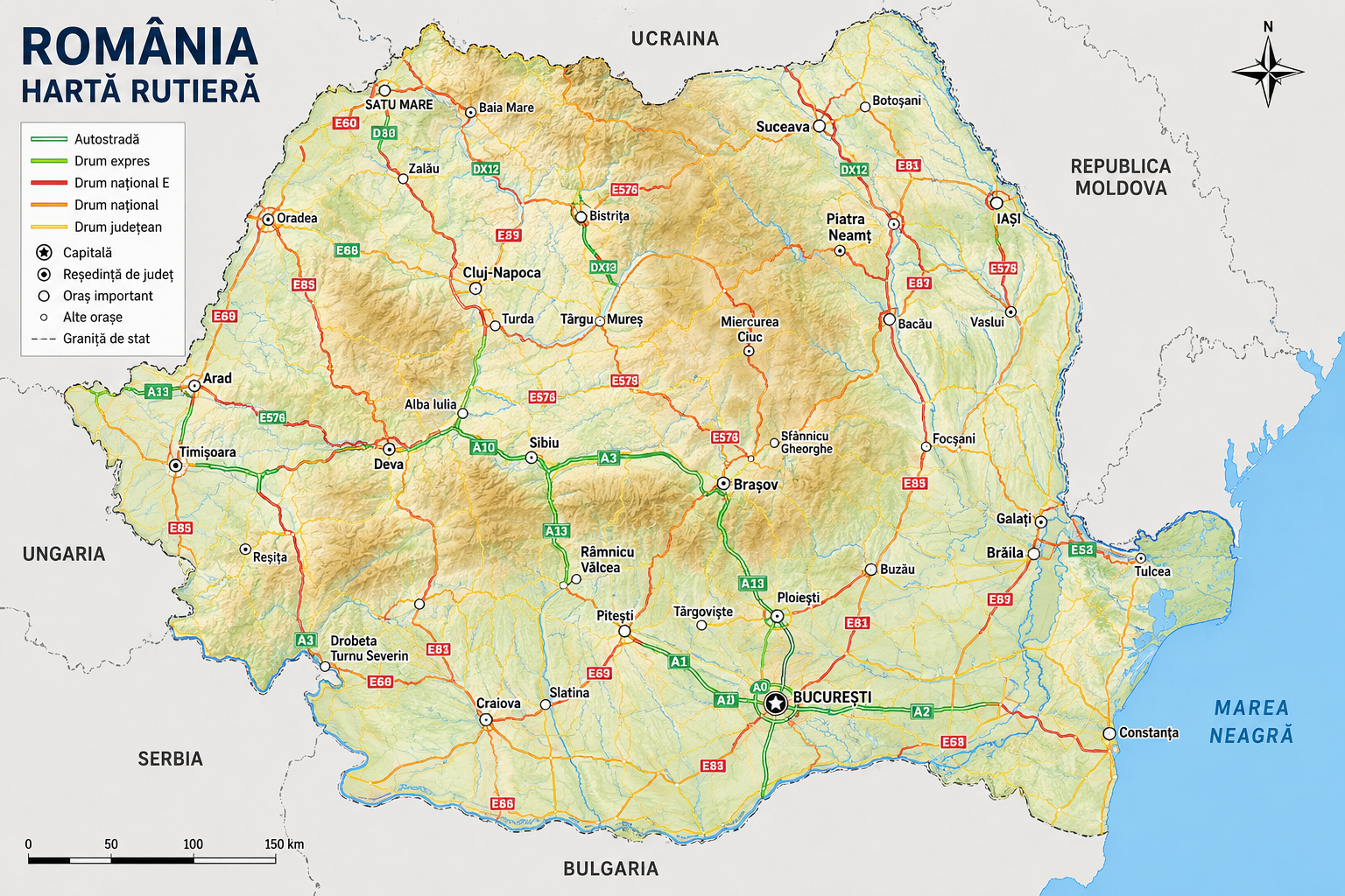 Harta României și harta rutieră: instrumente esențiale pentru orientare și planificarea călătoriilor