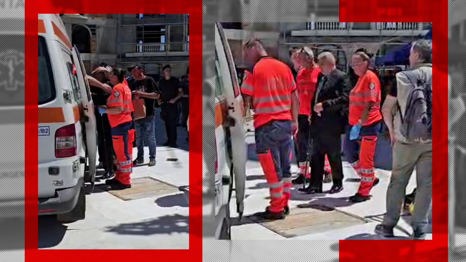 Incidente la sfințirea bisericii lui Gigi Becali: un bărbat a necesitat îngrijiri medicale