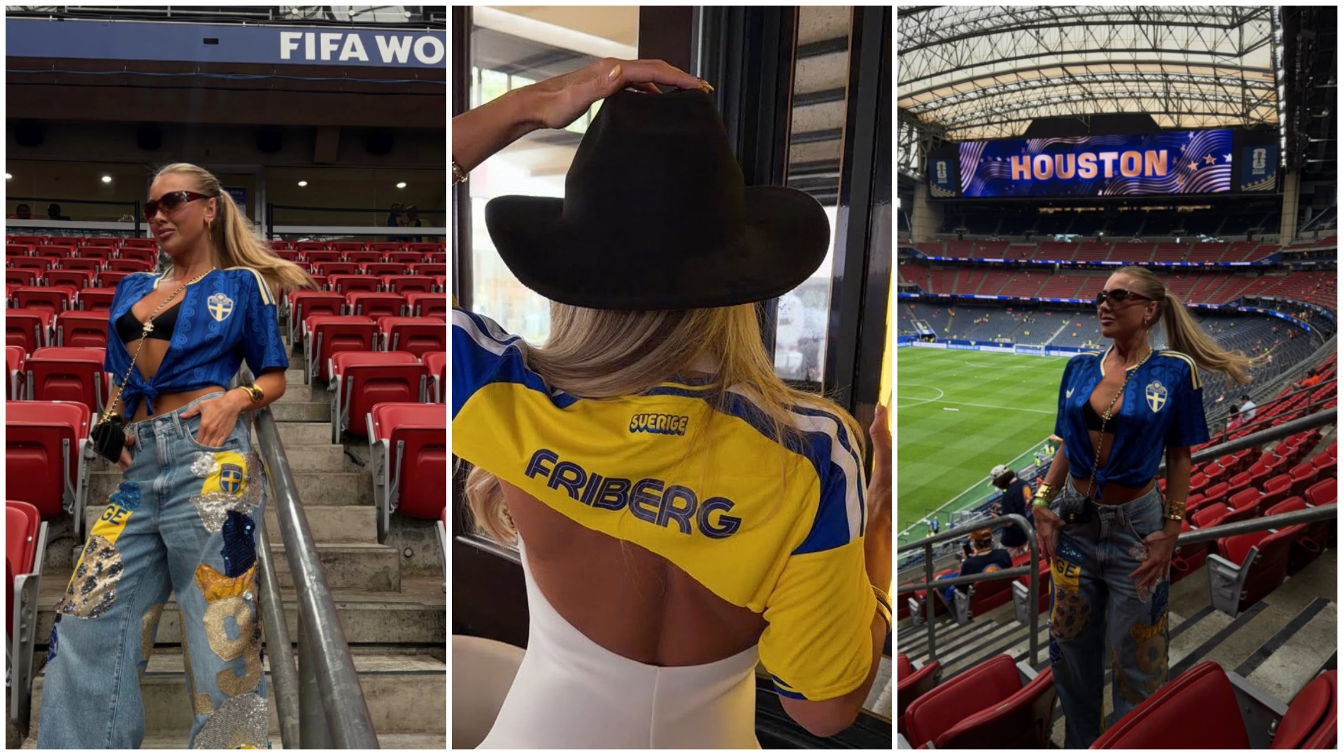 Influencerița suedeză Hanna Friberg face senzație la Cupa Mondială 2026 cu tricourile tăiate