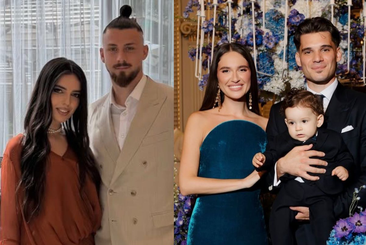 Ioana Stan, soția lui Radu Drăgușin, a purtat o rochie de 2.000 de euro la tăierea moțului fiului lui Ianis Hagi