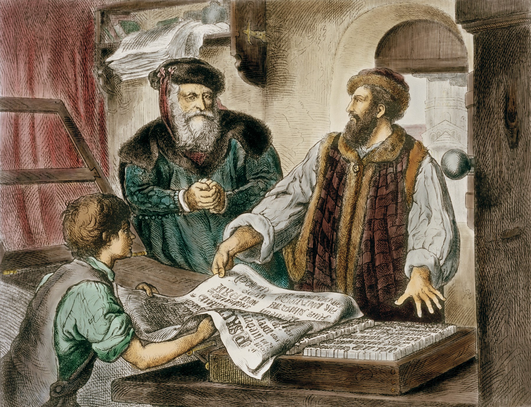 Johannes Gutenberg a inventat tiparul cu litere mobile, revoluționând accesul la cărți