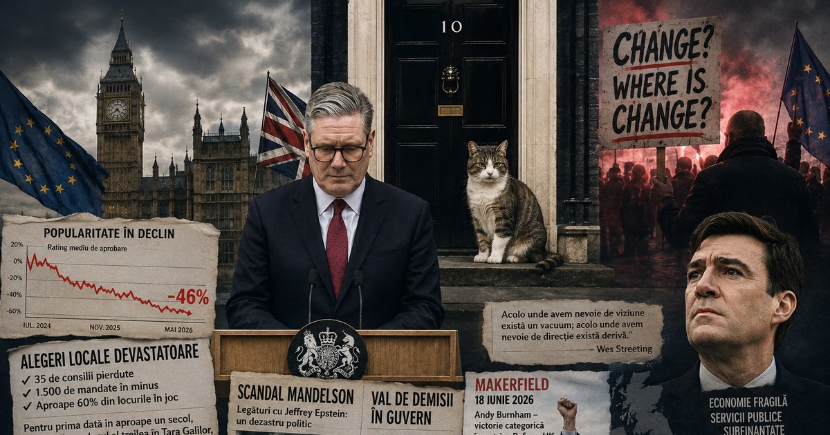 Keir Starmer demisionează: premierul britanic părăsește Downing Street după prăbușirea laburiștilor în sondaje