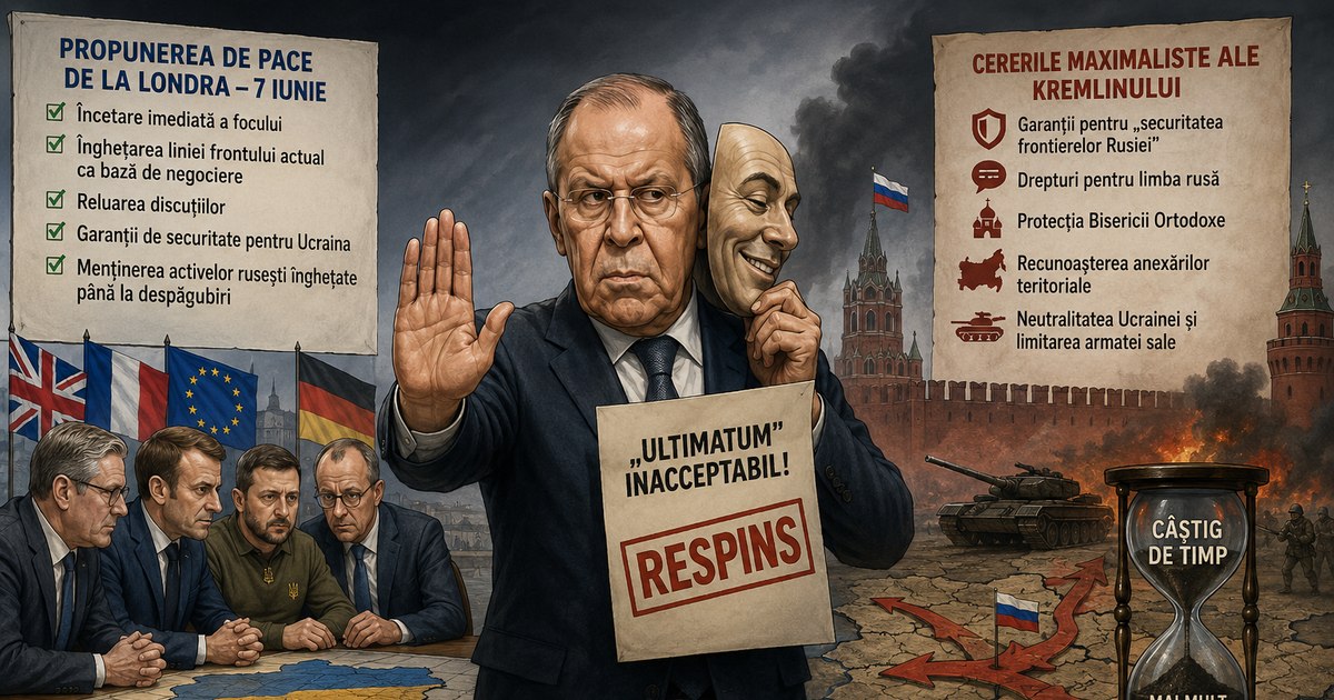 Lavrov respinge condițiile de pace de la Londra și cere garanții pentru limba rusă și Biserica Ortodoxă
