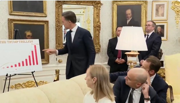 Mark Rutte încearcă să calmeze furia lui Donald Trump față de aliații NATO cu grafice și lingușeli