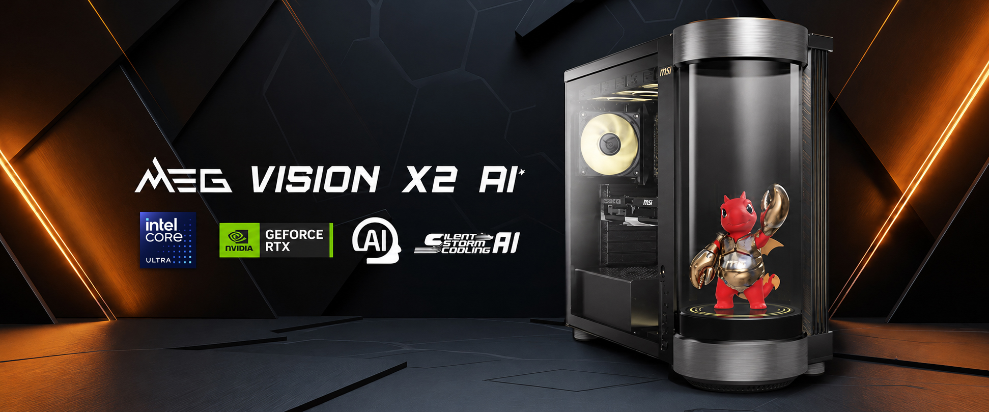 MSI lansează MEG Vision X2 AI+, primul desktop de gaming cu companion AI agentic vizual