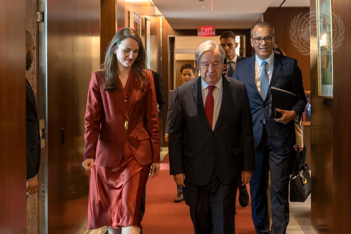Oana Țoiu a discutat cu António Guterres despre incidentul cu drona rusă în România