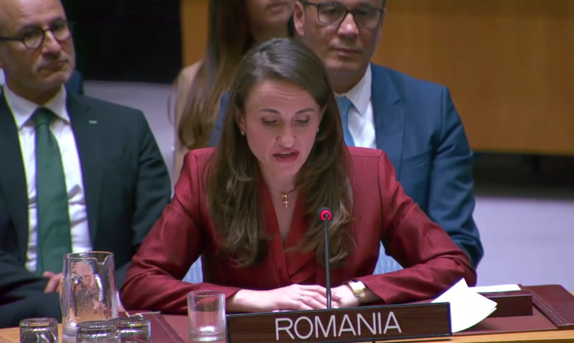 Oana Țoiu, la ONU: Drona căzută la Galați este de origine rusească, nu există dubii