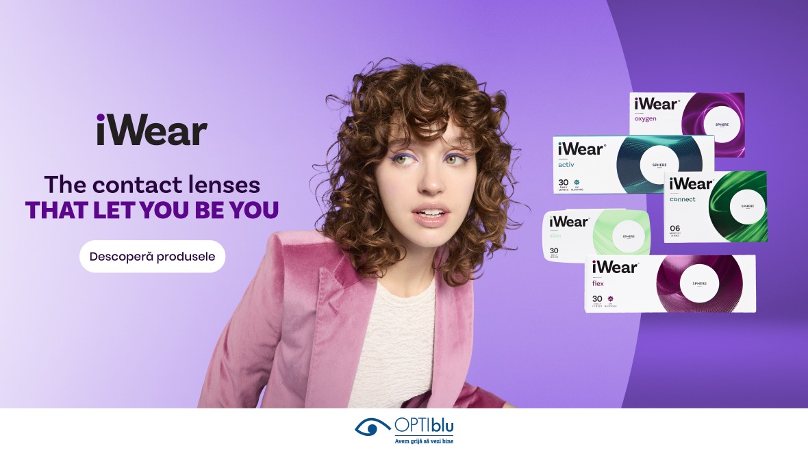 OPTIblu lansează în România lentilele de contact iWear, create pentru confort și libertate