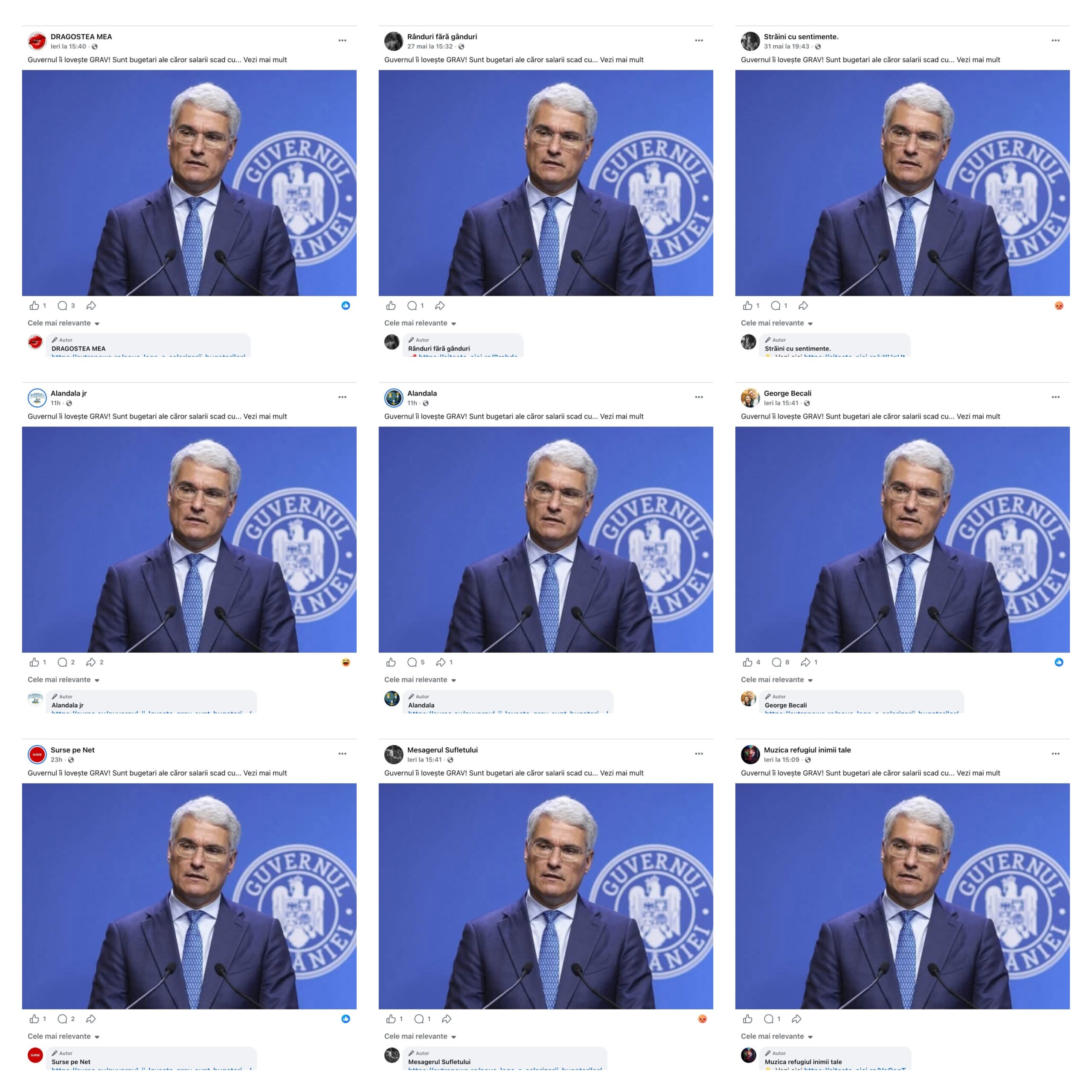 Postări virale despre salariile bugetarilor: campanie coordonată sau trafic generat de algoritmi?