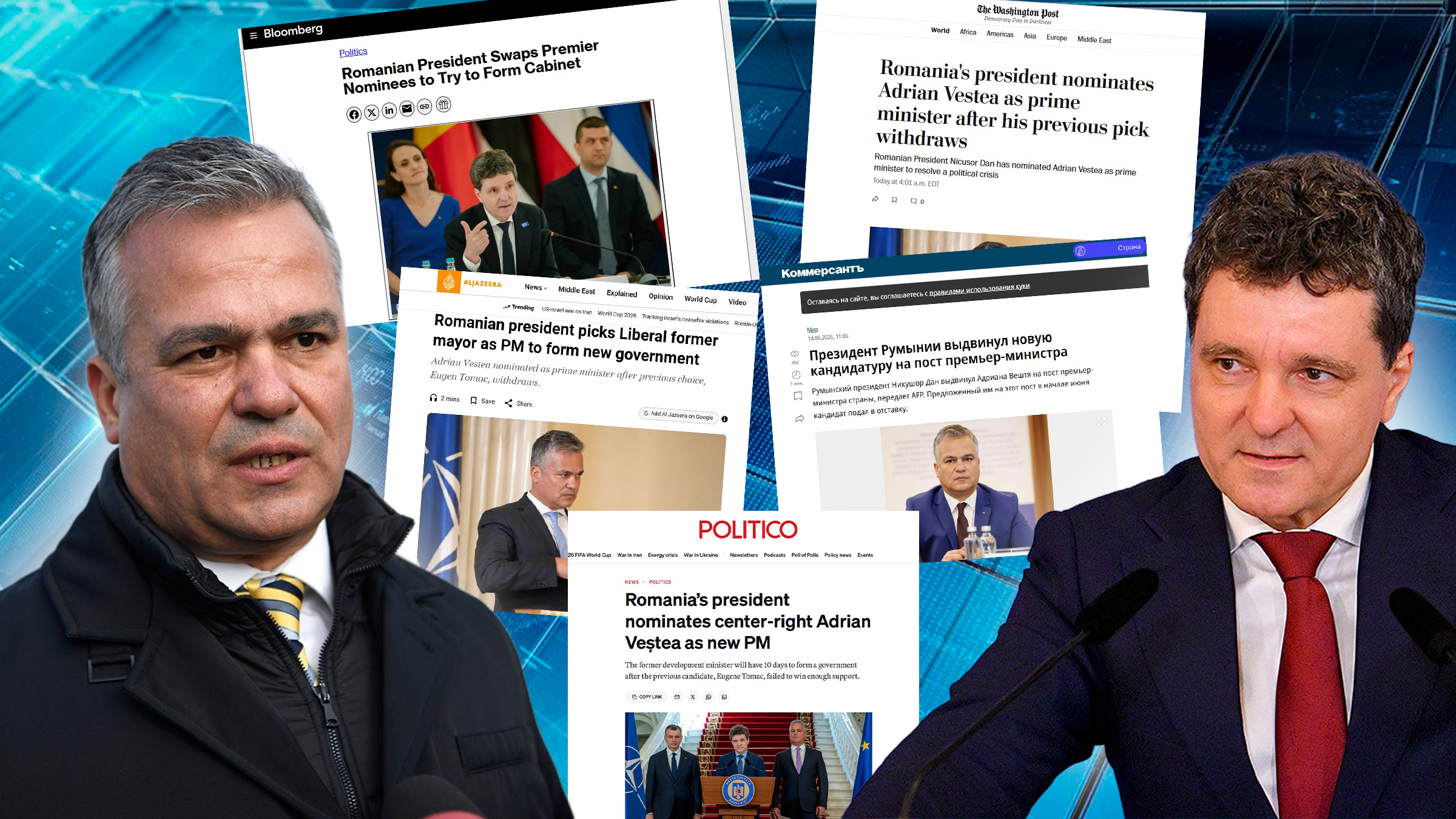 Presa străină, despre rocada lui Nicușor Dan: Adrian Veștea, „ultima carte” pentru stabilitate