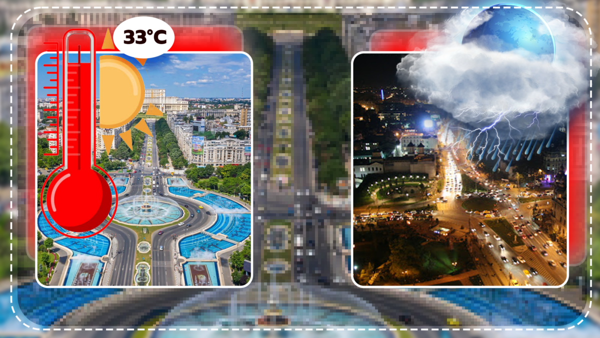Prognoza meteo 23 iunie 2026: Bucureștiul atinge 33 de grade, furtuni după-amiaza