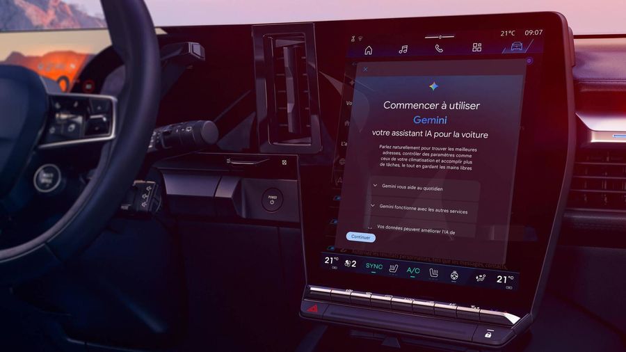 Renault introduce asistentul Gemini AI în sistemul OpenR Link cu Google integrat