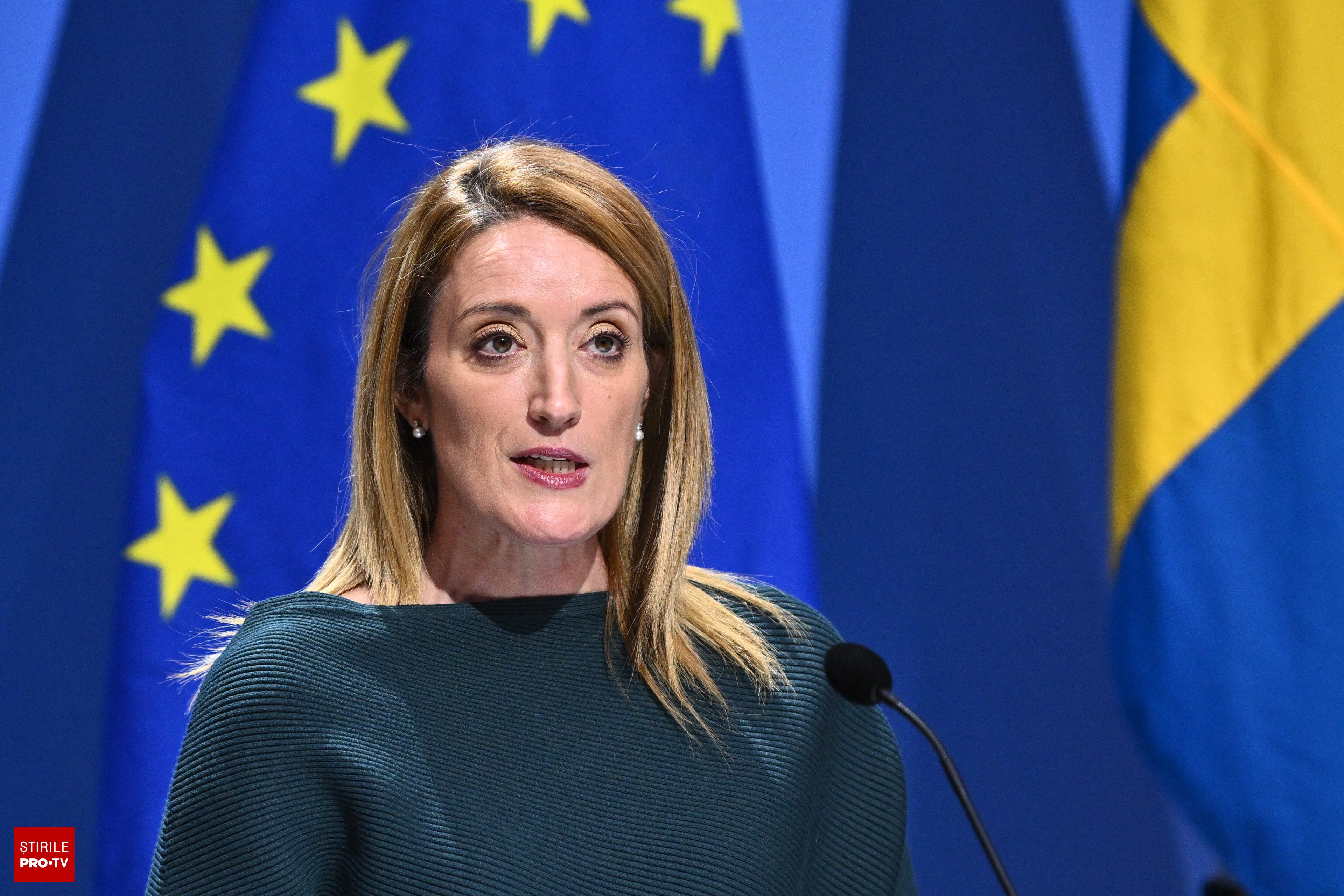 Roberta Metsola: Republica Moldova își decide singură viitorul, inclusiv unirea cu România