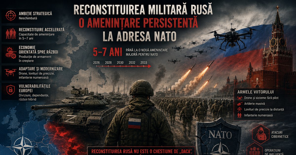 Rusia își reconstruiește armata: NATO ar putea fi amenințată în 5-7 ani