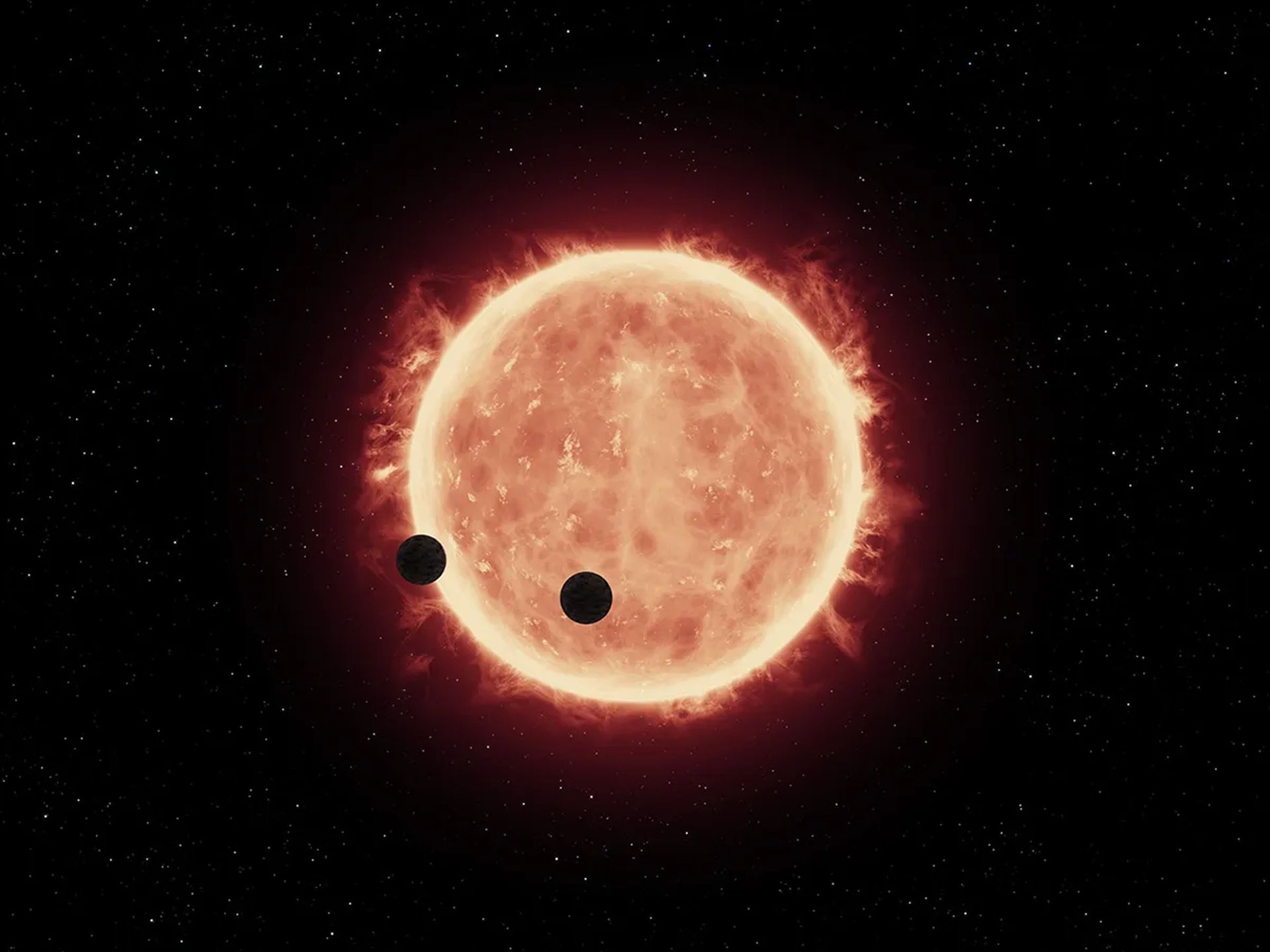 Șase pitice roșii ar fi „mâncat” planete stâncoase, sugerează prezența neobișnuită a litiului
