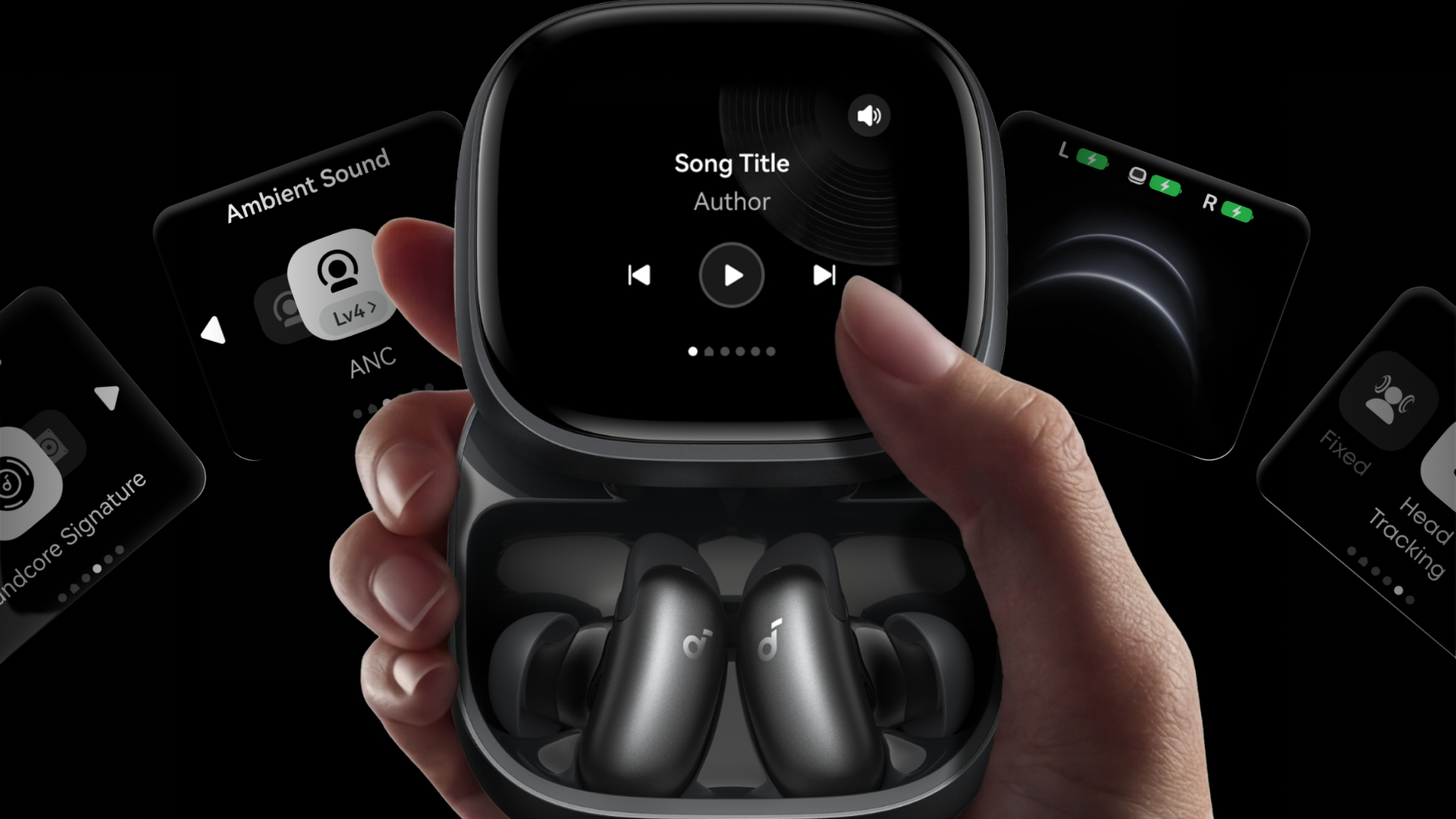 Soundcore Liberty 5 Pro Max: Căști wireless cu ecran tactil și AI Note-Taker în carcasă