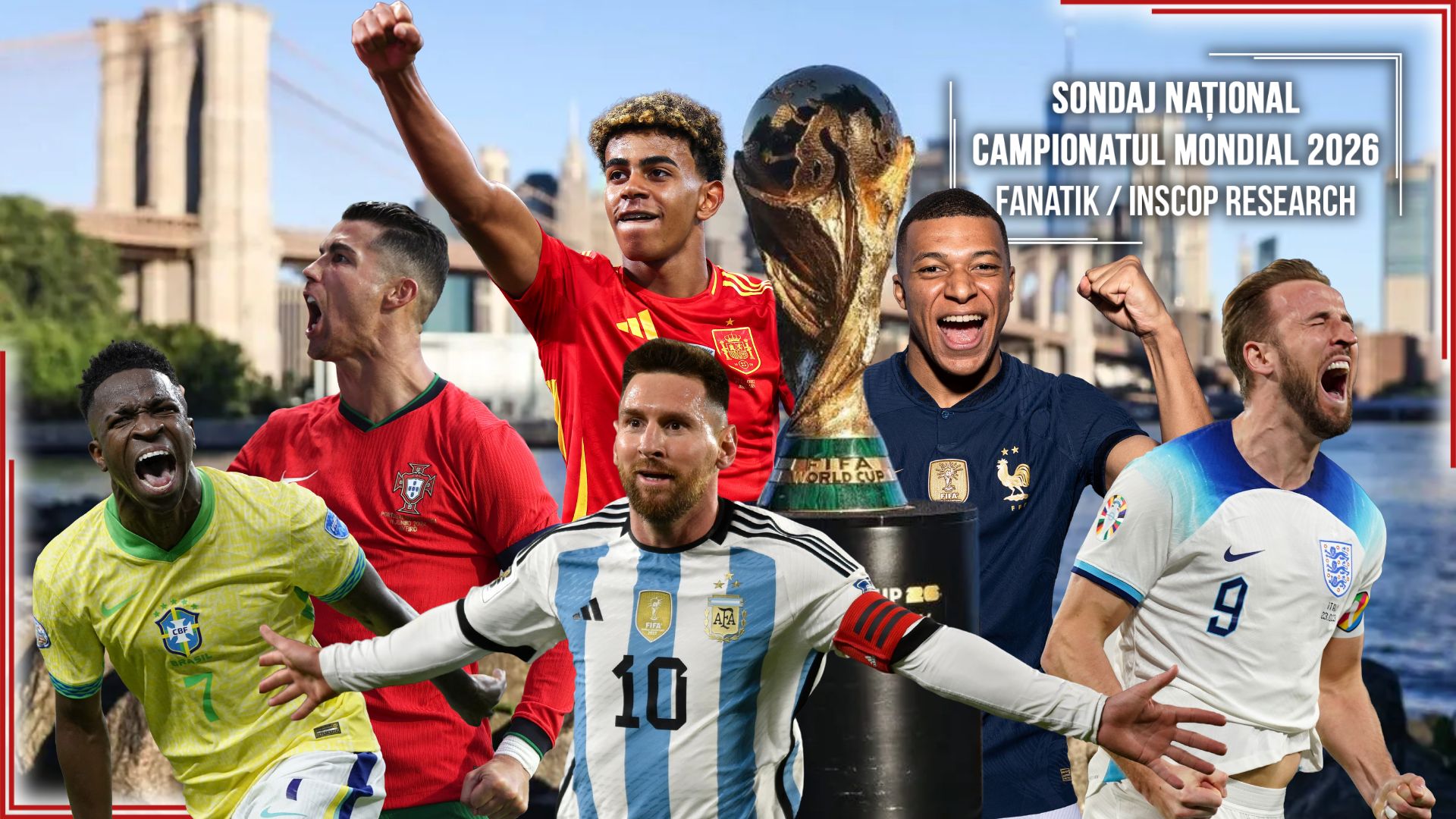 Spania, favorita românilor la CM 2026. Sondaj FANATIK-INSCOP: surprize pe podium