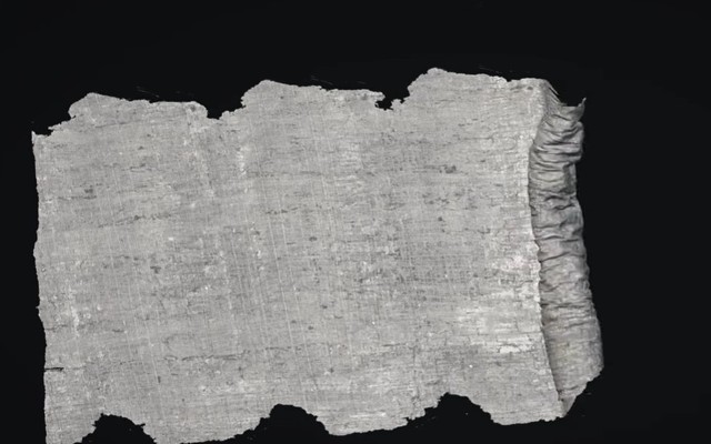 Sul de papirus carbonizat la Vezuviu, descifrat cu ajutorul inteligenței artificiale