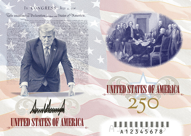 Trump lansează un pașaport american ediție limitată cu portretul său, pentru 250 de ani de la fondarea SUA