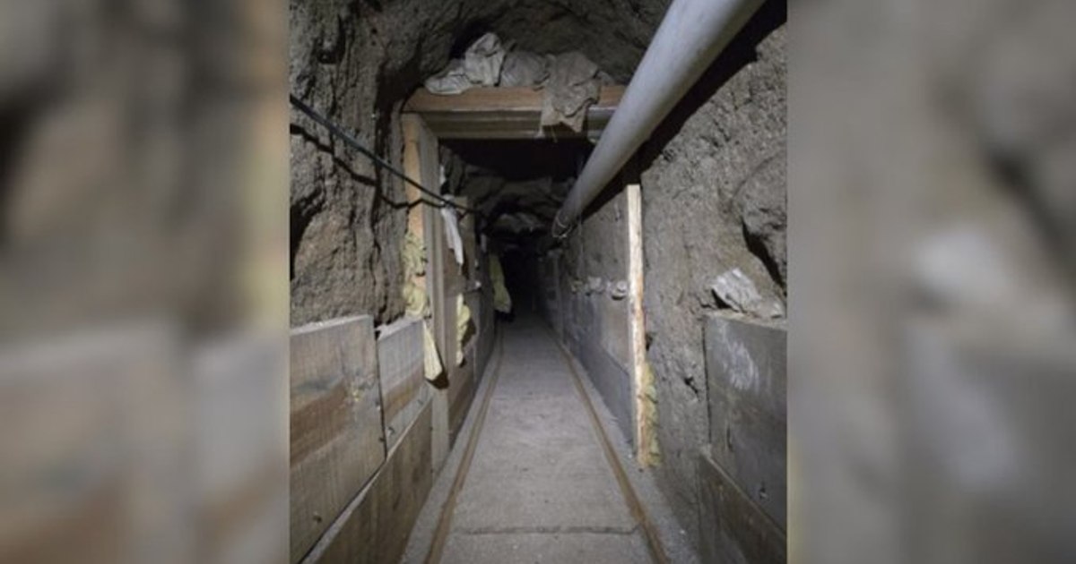Tunel de 600 de metri cu lift și șine, descoperit la granița SUA-Mexic