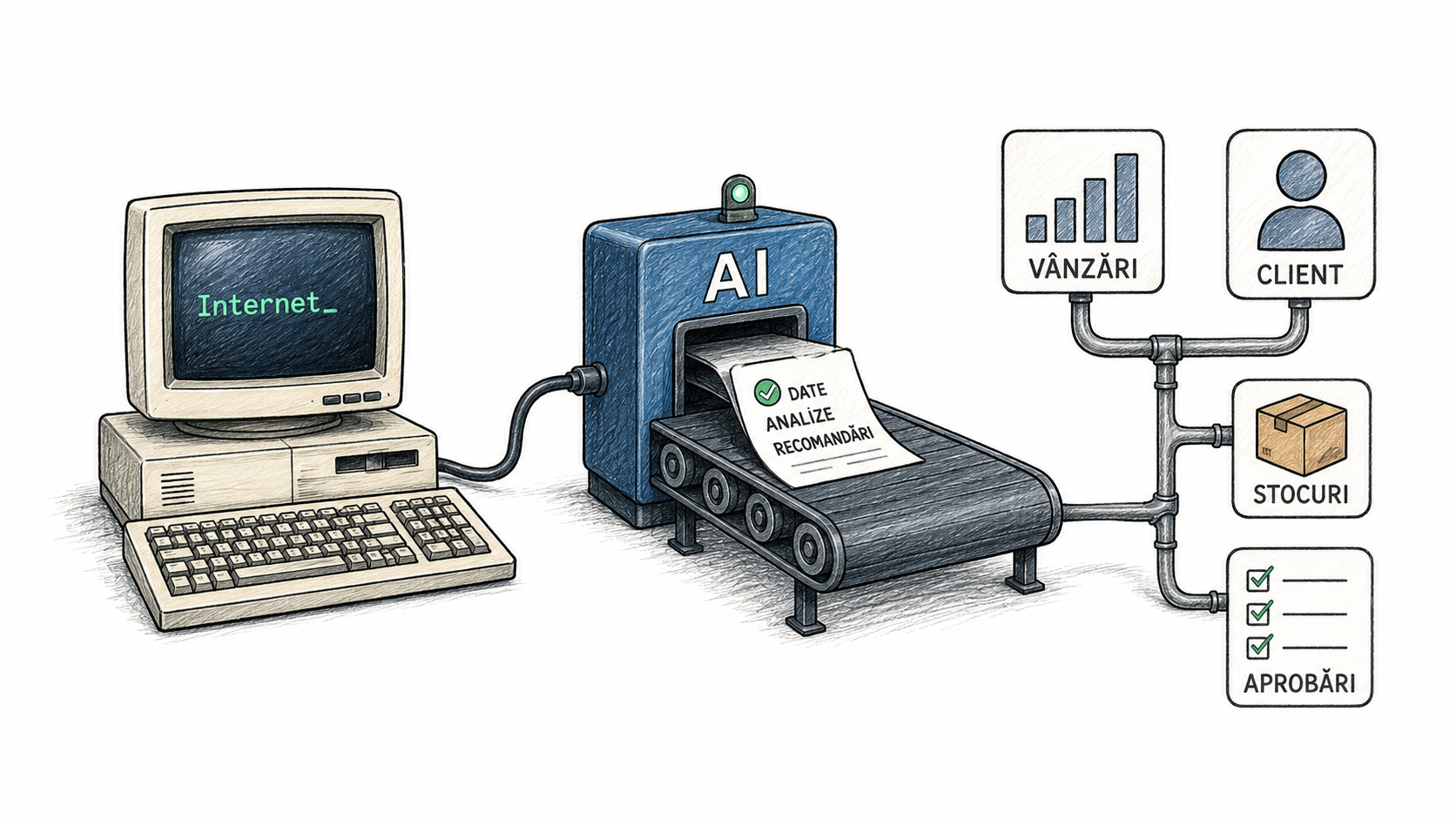 AI pentru procese, nu pentru postări: cum automatizarea serioasă transformă businessul