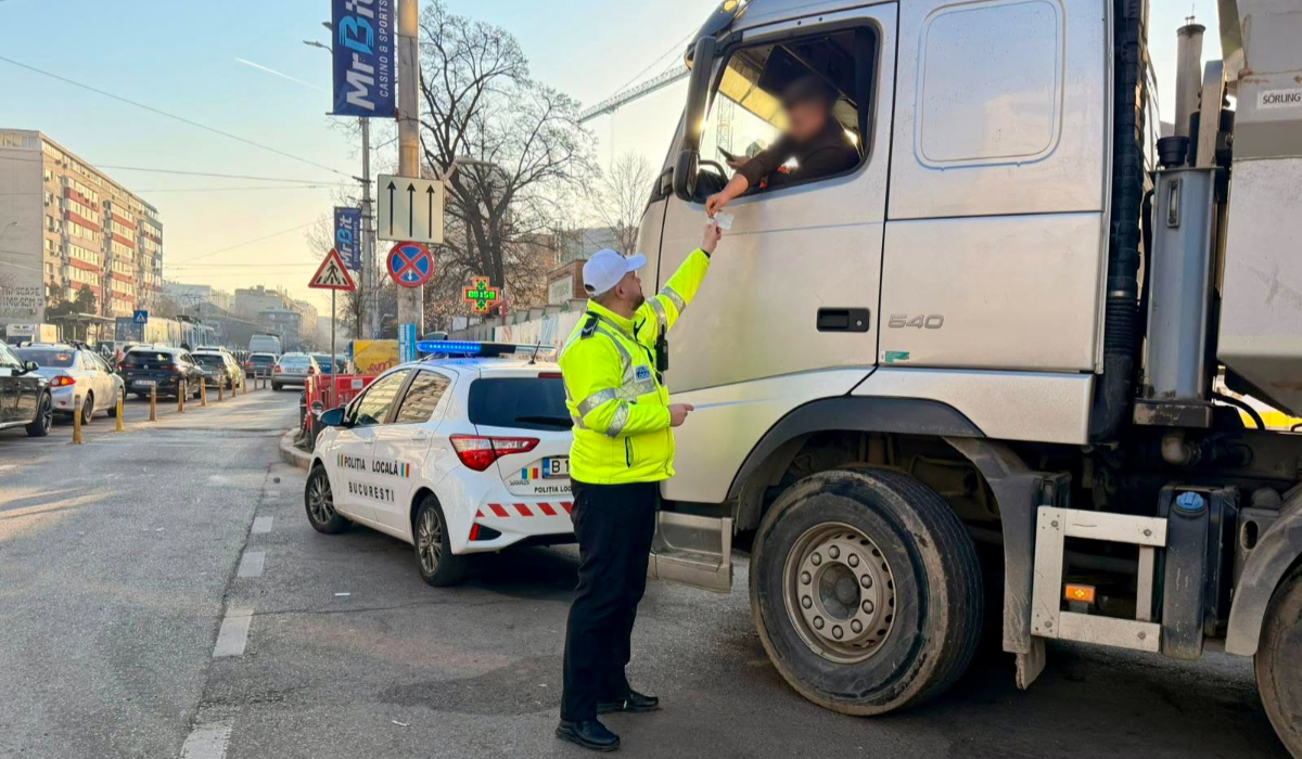 București: restricții de tonaj extinse pentru TIR-uri, amenzi până la 10.000 lei