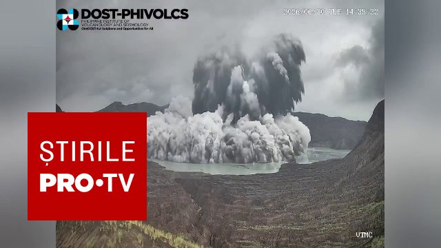 Erupție spectaculoasă a unui vulcan în Filipine: coloană de fum de peste 1.000 de metri