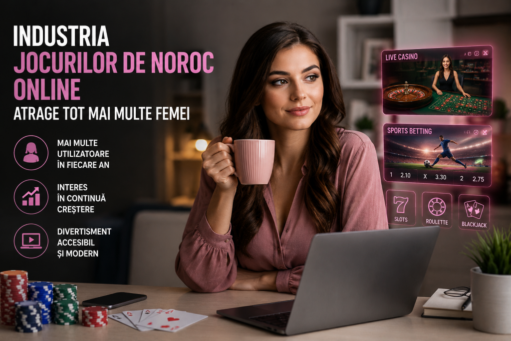 Femeile, tot mai prezente în industria jocurilor de noroc online: 35% dintre jucători sunt femei