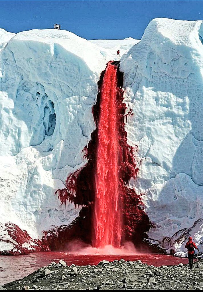 Ghețarul Taylor din Antarctica: secretul „Cascadelor Sângelui” vechi de 1,5 milioane de ani