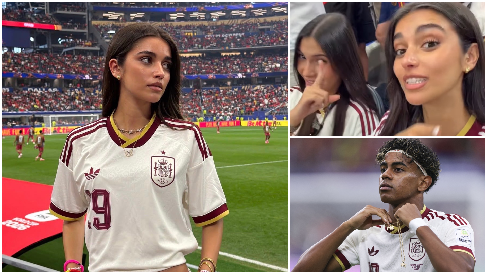 Iubita lui Lamine Yamal, Ines Garcia, a sărbătorit victoria Spaniei cu Portugalia la Cupa Mondială 2026