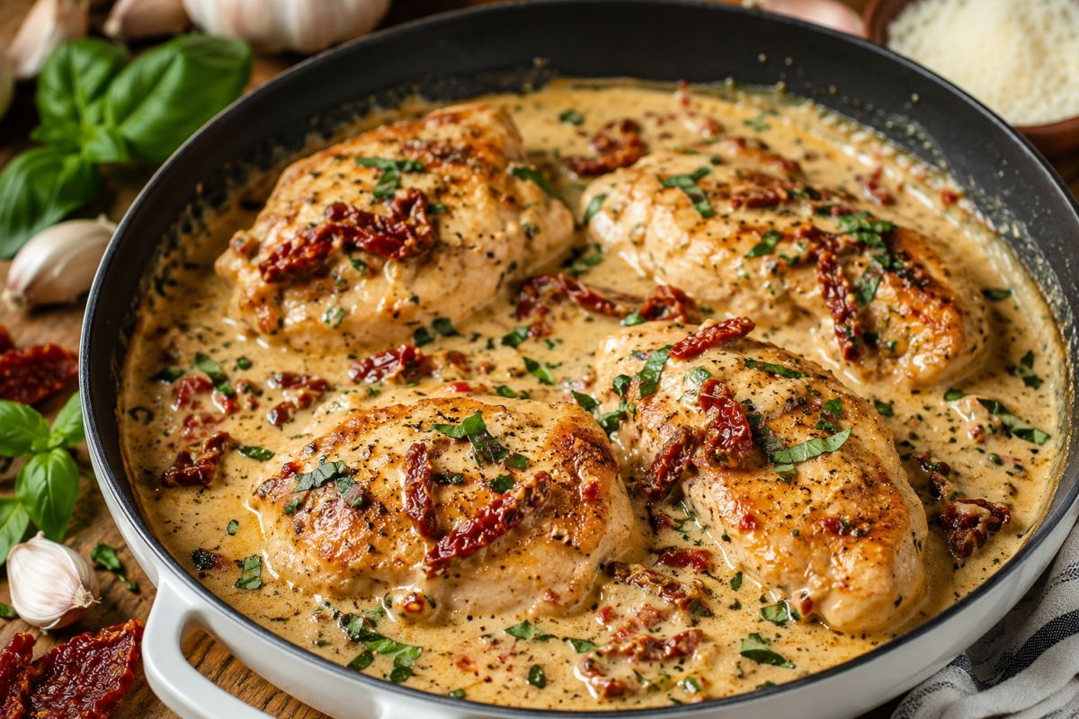 Rețetă virală: Marry Me Chicken, preparatul cremos care a cucerit internetul